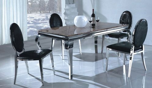  苍南县旺喜金属家具 产品展厅 >不锈钢家具餐桌椅1861